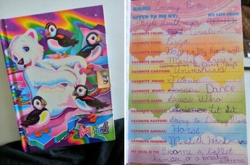 My actual Lisa Frank polar bear diary from 1997. Please note my favorite color was "cerulean." #pretentious